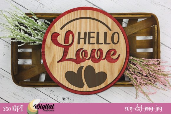 3D Valentines Round Signs SVG Bundle for Creative Projects