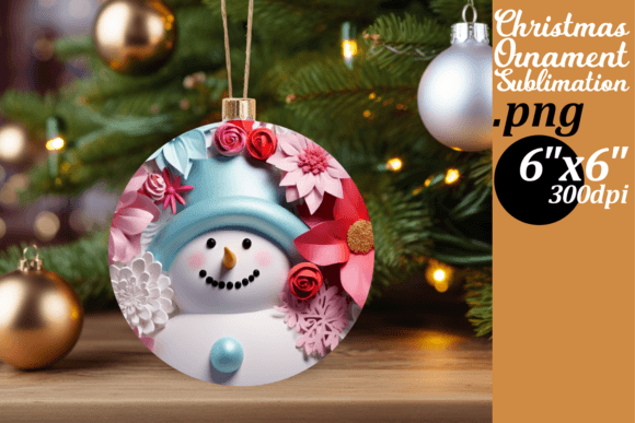 Charming 3D Snowman Holiday Ornaments for Crafts