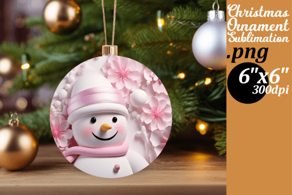 Create Charming Winter Crafts with Whimsical 3D Snowman Sublimation