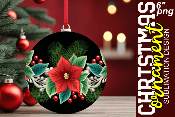 Festive 3D Xmas Decorations: Premium Sublimation Design