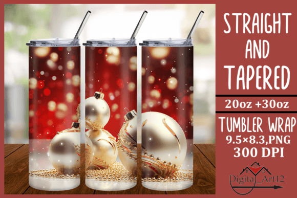 Stunning 3D Christmas Ornaments for Your 20 Oz Tumbler